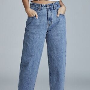 Cotton On Mom Jeans Women Size 10‎ Medium Blue Wash High Rise Minimalist Casual